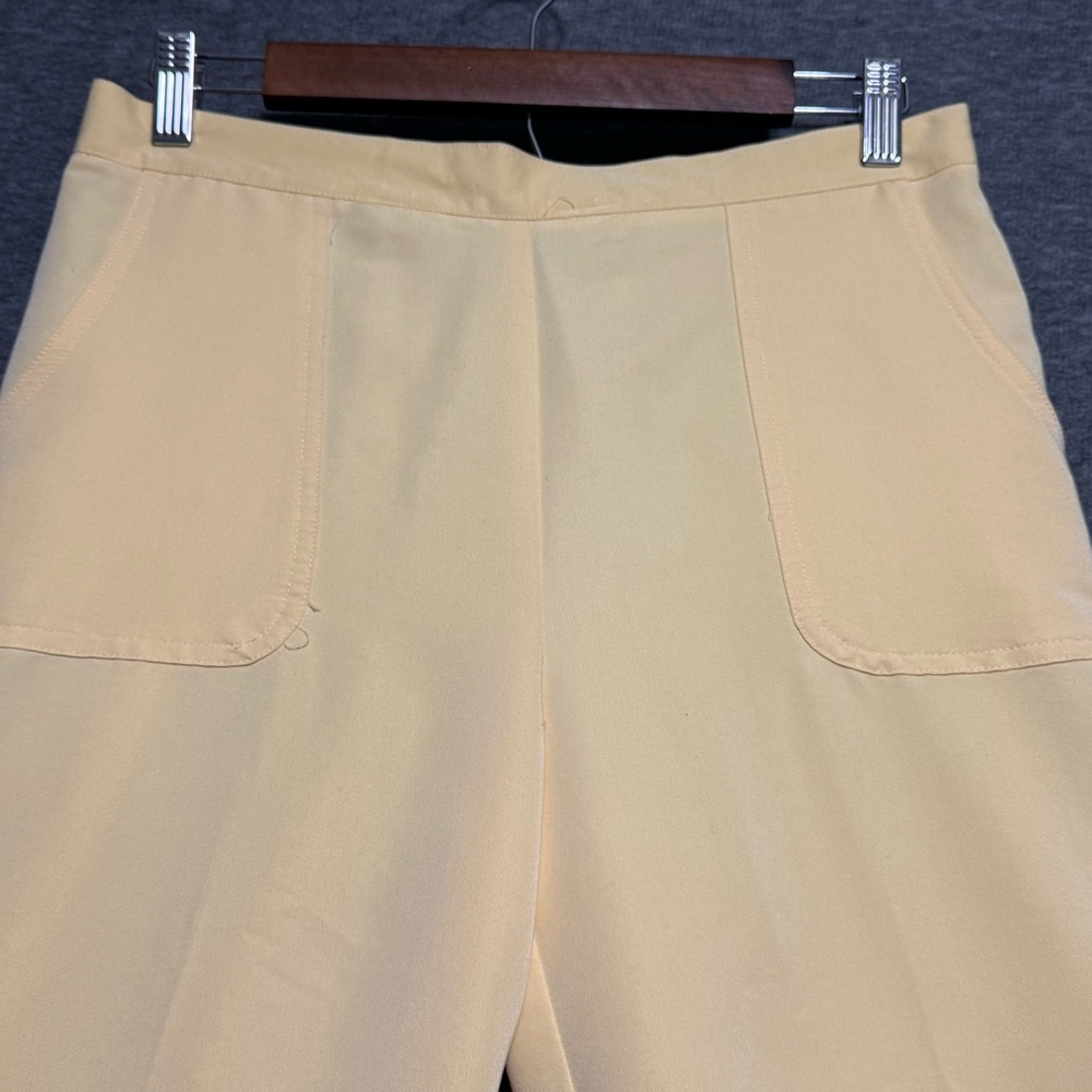 Alfred Dunner Floral Blue Top & Yellow  Capri Pants Set Shirt PS & Capri Size 8 - Picture 10 of 16